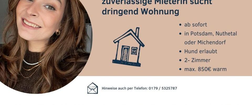 DRINGEND Wohnung GESUCHT Potsdam - Foto 1