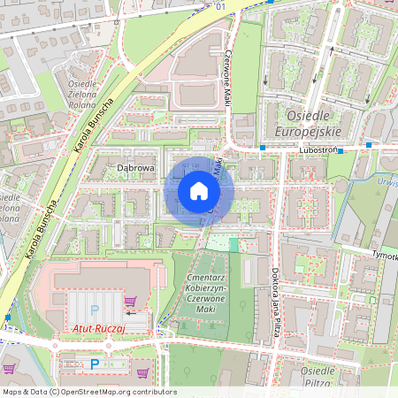 Ul. Czerwone Maki 45, Ruczaj, Kraków