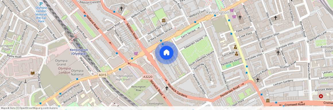 St. Mary Abbots Place, Kensington, W8, London