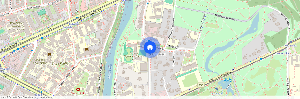 ul. Parkowa, Szczytniki, Śródmieście, Wrocław, dolnośląskie