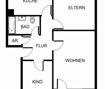 Wohn(t)raum: günstige 3,5-Zimmer-Wohnung - Foto 6