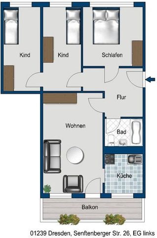 Familienfreundliche 4-Zimmerwohnung im Erdgeschoß! - Photo 4