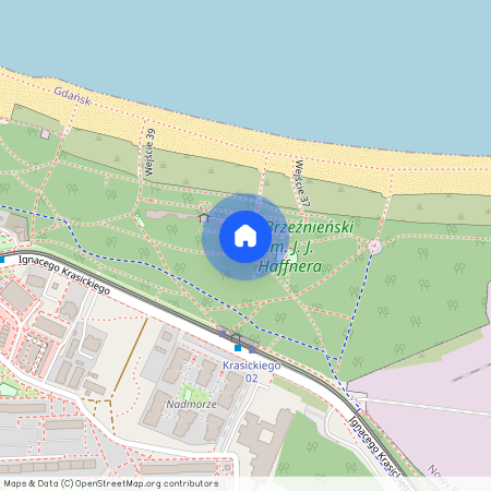 ul. Ignacego Krasickiego, Brzeźno, Gdańsk, pomorskie