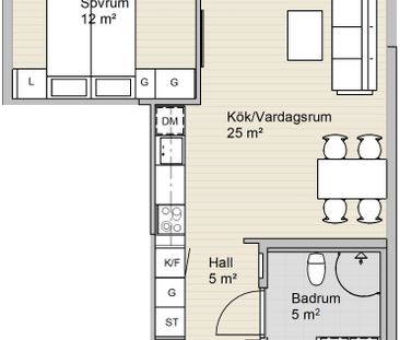 LÄGENHET F 1101 (INFLYTTNING FR. 3/2) - Photo 1