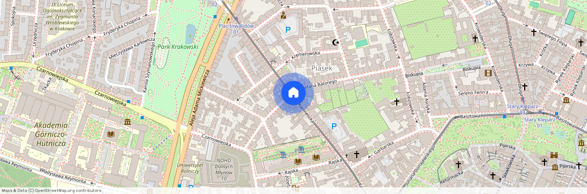 ul. Karmelicka, Piasek, Stare Miasto, Kraków, małopolskie