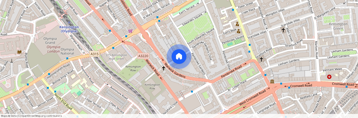 Pembroke Gardens, Kensington, W8 6HU, London