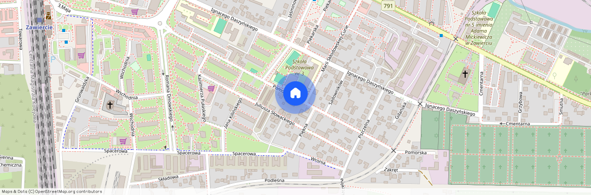 ul. Pomorska, Zawiercie, zawierciański, śląskie