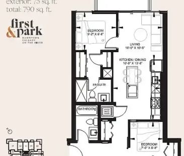 2bed, 2bath condo with UG Parking and Secured Locker | 313 - 730 2 ... - Photo 1