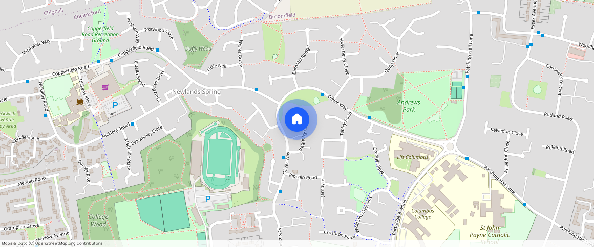 Peggotty Close, Chelmsford