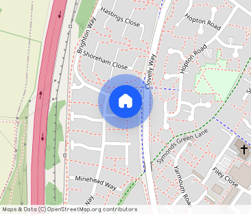 Double Room, Minehead Way, Stevenage, Hertfordshire - Photo 1