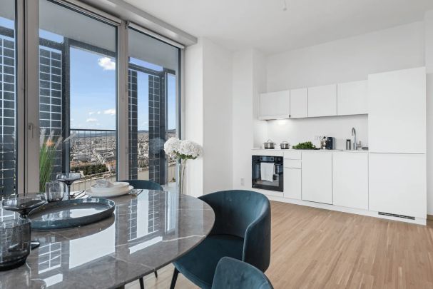 Global View Residence im DC2 Tower – 2 Zimmer mit Loggia & Blick auf das Vienna International Center - Photo 1