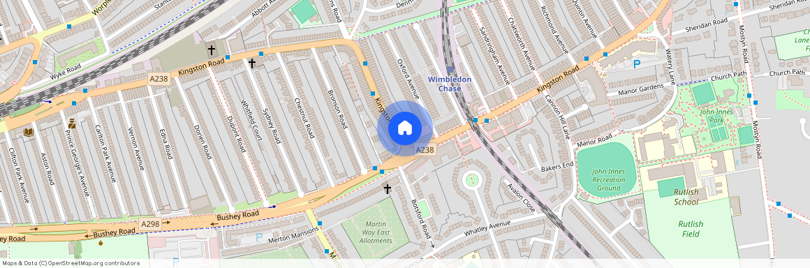 Kingston Road, Wimbledon Chase, SW20, London