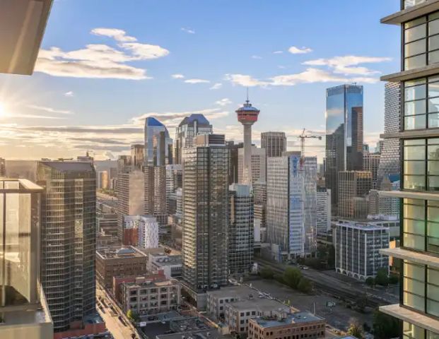Furnished Modern 1-Bedroom Condo with City Views – East Village | 1188 3 Street Southeast, Calgary - Photo 1