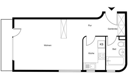 Dachwohnung an zentraler und sonniger Lage - Nähe zur A1 - Foto 2