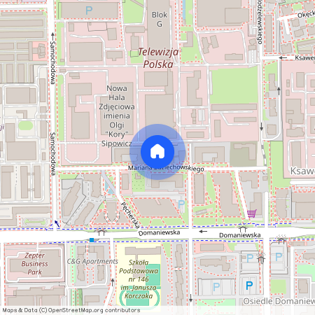 ul. Mariana Zdziechowskiego, Ksawerów, Mokotów, Warszawa, mazowieckie