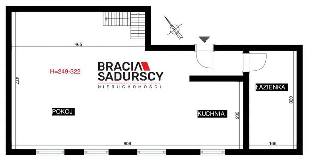 Mieszkanie Kraków Grzegórzki powierzchnia 34.0 m² C206-WM-78974 - Фото 1