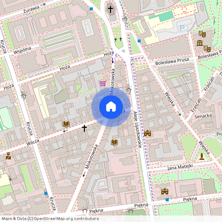 ul. Mokotowska/Wilcza, Śródmieście Południowe, Śródmieście, Warszawa, mazowieckie