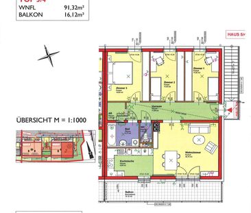 Geräumige 4-Zimmer-Wohnung mit großem Balkon, Abstellraum und KFZ-S... - Foto 2