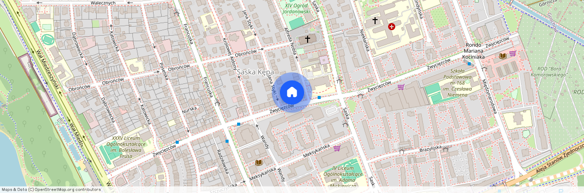 ul. Zwycięzców, Saska Kępa, Praga-Południe, Warszawa, mazowieckie