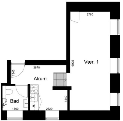 2-værelses studiebolig (Type 4) - Photo 1