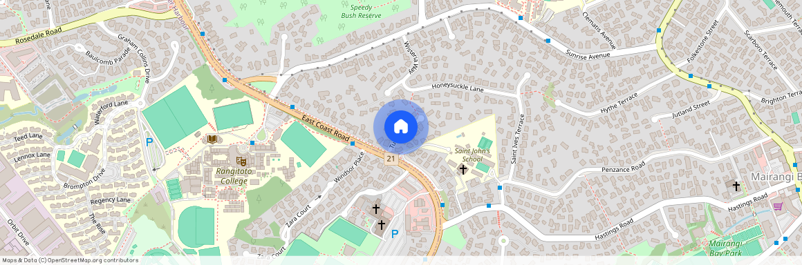 Downstairs Tudor Place, Mairangi Bay, North Shore City