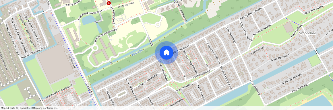 Kraayenstein en Vroondaal, 2553 MA, Markgraaflaan, Den Haag