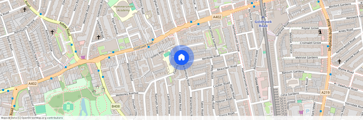 Brackenbury Road, Brackenbury Village