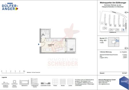 IMMOBILIEN SCHNEIDER - Neubau Erstbezug - wunderschöne 1 Zimmer Wohnung mit EBK und Balkon - Foto 4