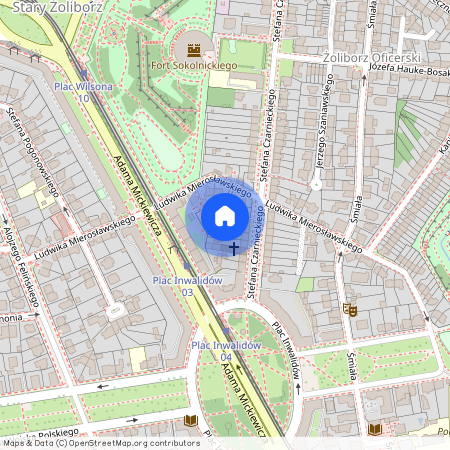 Warszawa, Żoliborz, Ludwika, Mierosławskiego, g