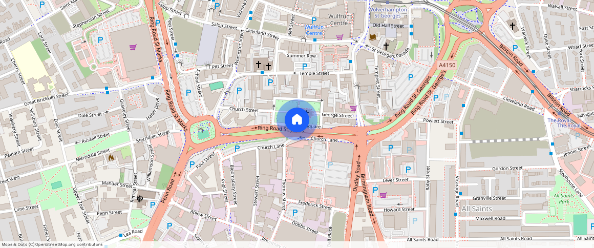 St Johns Square, Wolverhampton, WV2