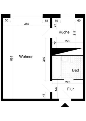 1-Raumwohnung fußläufig zum Neustäder See - Foto 1
