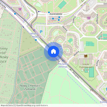 ul. Modra, Kozanów, Fabryczna, Wrocław, dolnośląskie