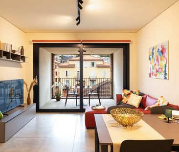 LUGANO CENTRO - AFFITTASI APPARTAMENTO ARREDATO 2.5 LOCALI CON TERR... - Foto 3