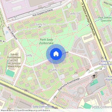 ul. Sady Żoliborskie, Sady Żoliborskie, Żoliborz, Warszawa, mazowieckie