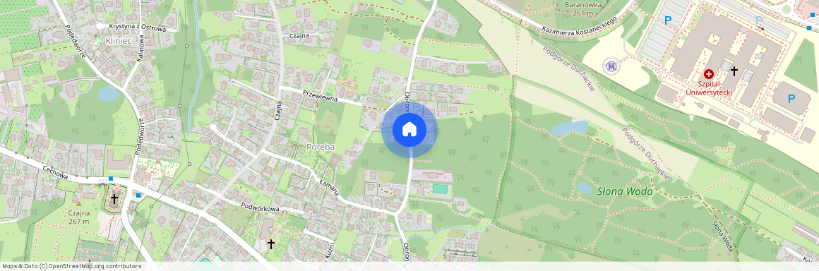 ul. Obronna, Piaski Wielkie, Podgórze Duchackie, Kraków, małopolskie