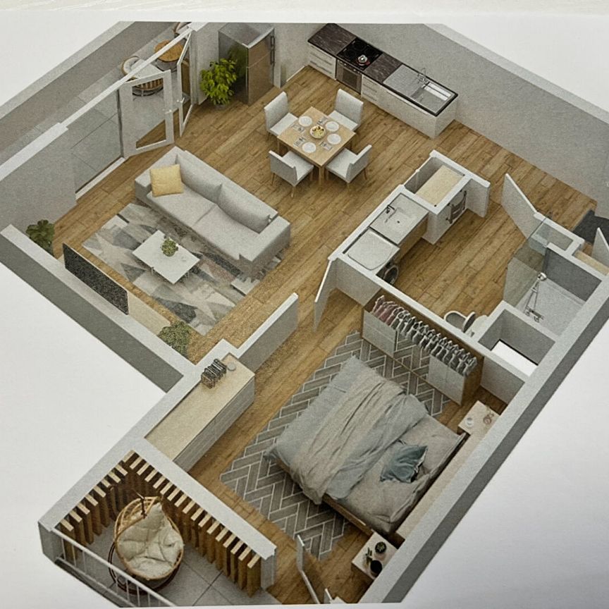Location appartement 2 pièces, 46.69m², Le Havre - Photo 1