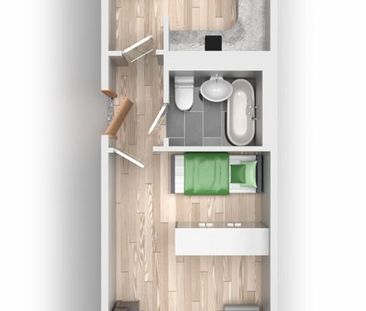 1-Raum-Wohnung Kolkturmring 16 - Photo 4