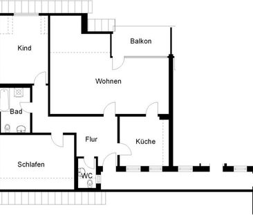 Sehr schöne 3-Zimmer-Wohnung mit Balkon! - Foto 1