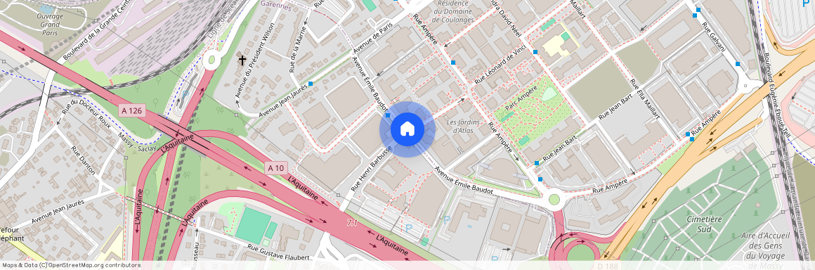 Avenue Emile Baudot et Rue Henri Barbusse 91120 Paris