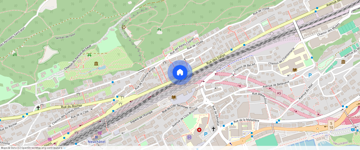 Rue des Fahys **, 2000, Neuchâtel