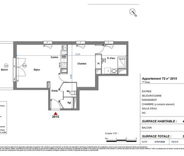 Location Appartement 2 pièces 47m² CARBON BLANC 33560 - Photo 2