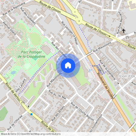 Rue Mauvoisins, Nantes, Pays-de-la-Loire, France