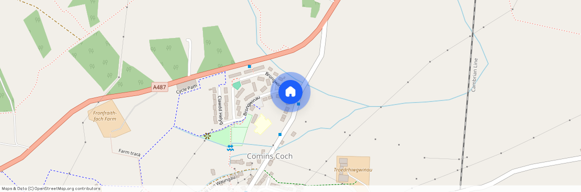 Generously sized 4 bed, Comins Coch