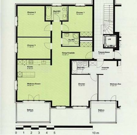 4.5 Zimmer, 101 m², 1. Stock - Photo 4