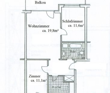Schöne 3 Zimmerwohnung in zentraler Lage von Quickborn - Photo 1