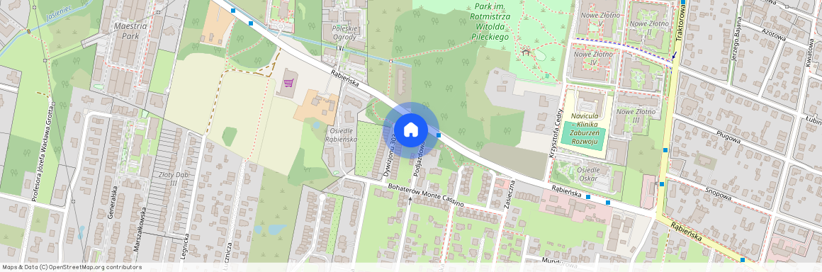 Łódź, Polesie, Nowe Złotno, REJON ulica RĄBIEŃSKA