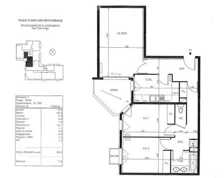 location Appartement T3 DE 69.5m² À ISSY LES MOULINEAUX - Photo 3