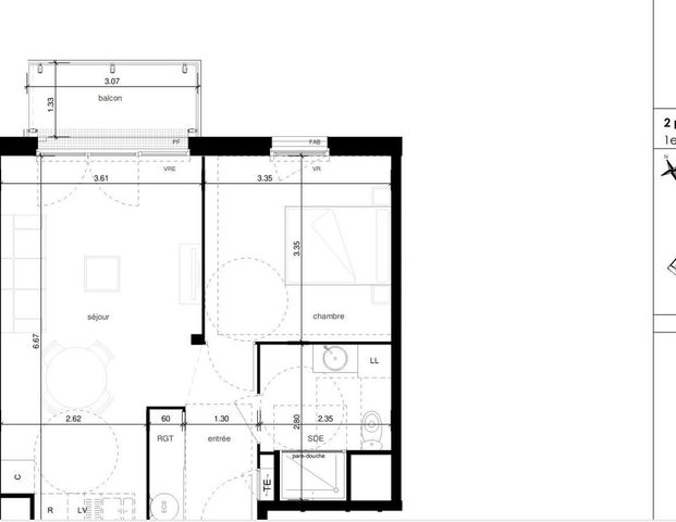 location Appartement T2 DE 43.6m² À NOTRE DAME DE BONDEVILLE - Photo 1