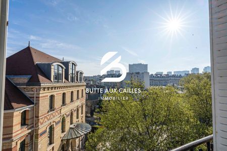 BUTTE AUX CAILLES - PLACE ABBE GEORGES HENOCQUE - 3 PIECES (57 m - Photo 2