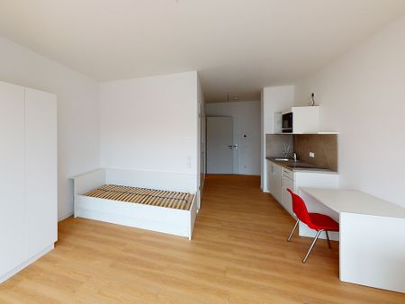 Teilmöbliertes 1-Zimmer-Apartment mit Einbauküche und Balkon - Photo 4